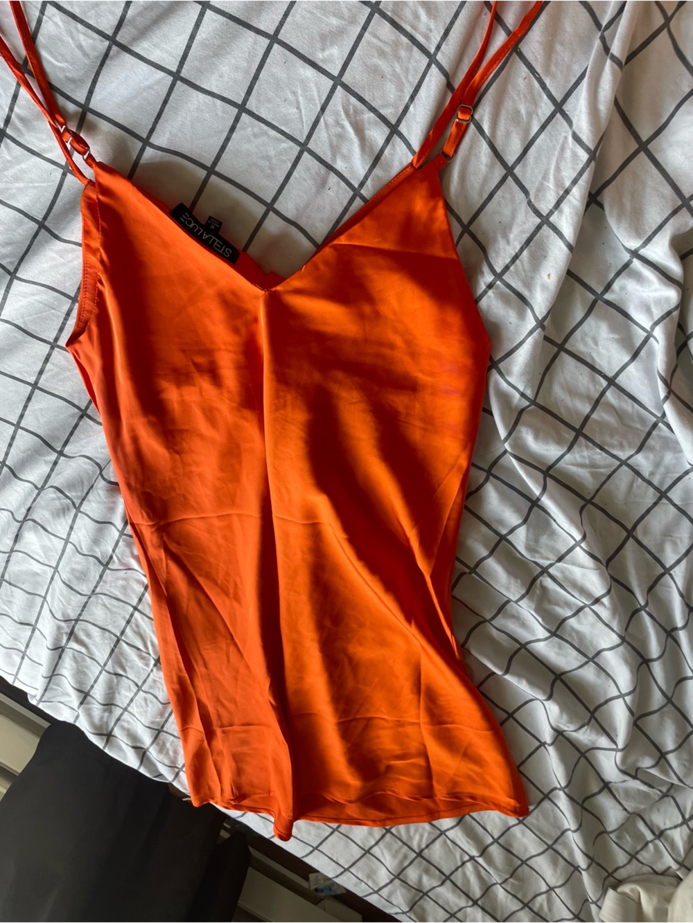 Stella Luce Vibrant Orange Asymmetrical Women's Skirt